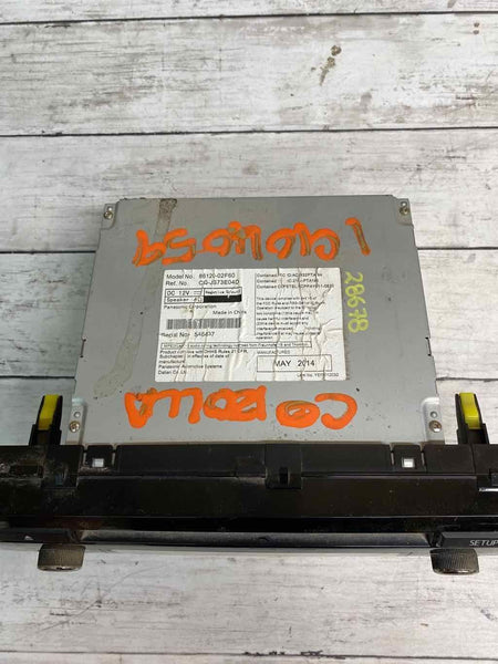14 16 TOYOTA COROLLA RADIO PANTALLA Y RECEPTOR SIN PANTALLA DE 6.1" OEM