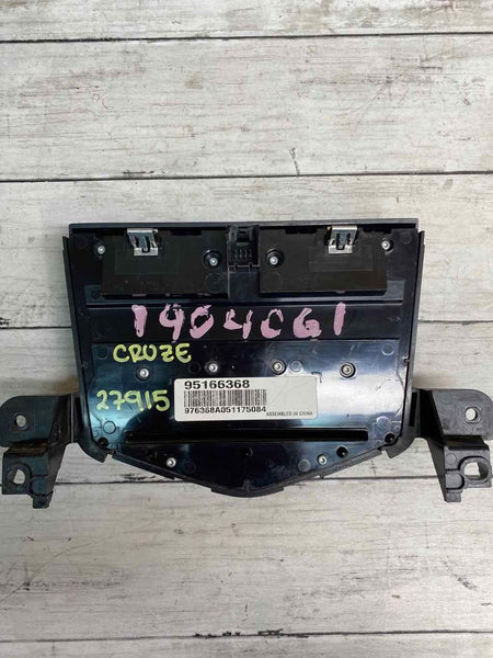 2013 2016 CHEVROLET CRUZE VIN P RADIO DISPLAY CONTROL PANEL OEM 95166368