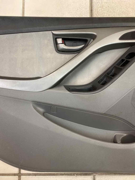 14 16 HYUNDAI ELANTRA FRONT DRIVER SIDE DOOR TRIM PANEL GRAY 823053X042RAS