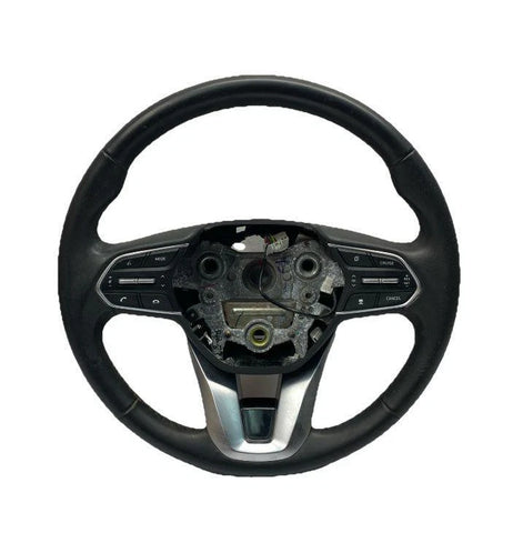 2017 TO 2019 HYUNDAI SANTA FE STEERING WHEEL XL OEM 561102WAY0URY LEATHER HEATED BLACK