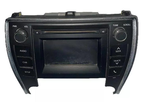 2017 Toyota Camry Radio AM FM Radio Pantalla y receptor Conjunto OEM 8614006660 100614