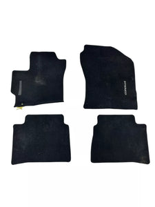 20 21 22 23 24 TOYOTA COROLLA FLOOR MATS COMPLETE SET OF 4 MATS ASSEMBLY BLACK OEM