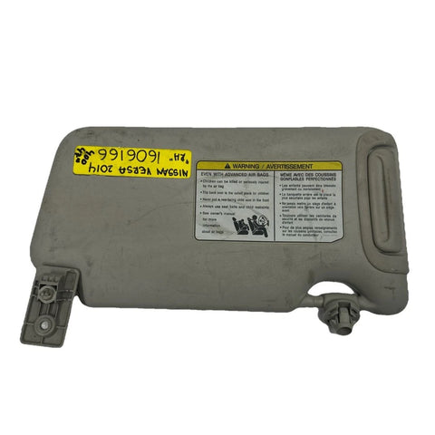 2013 TO 2015 NISSAN VERSA SUN VISOR PASSANGER SIDE SEDAN ASSEMBLY OEM 964003WC0A