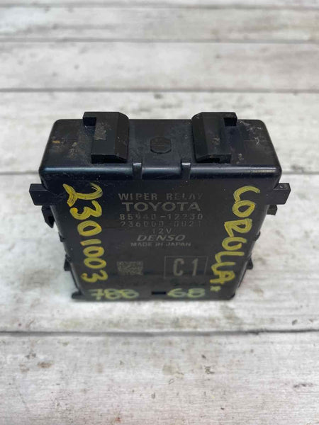 20 TOYOTA COROLLA FRONT WINDSHIELD WIPER RELAY CONTROL MODULE OEM 8594012230