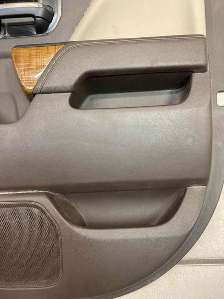 2018 GMC SIERRA PORTA PAINEL GUARNIÇÃO CABINE ESTENDIDA TRASEIRA LADO DIREITO COCOA OEM 23387426