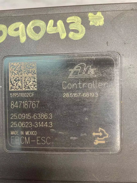 CHEVROLET EQUINOX 2018 2019 SISTEMA DE FRENOS ANTIBLOQUEO ABS MÓDULO BOMBA OEM 84718763
