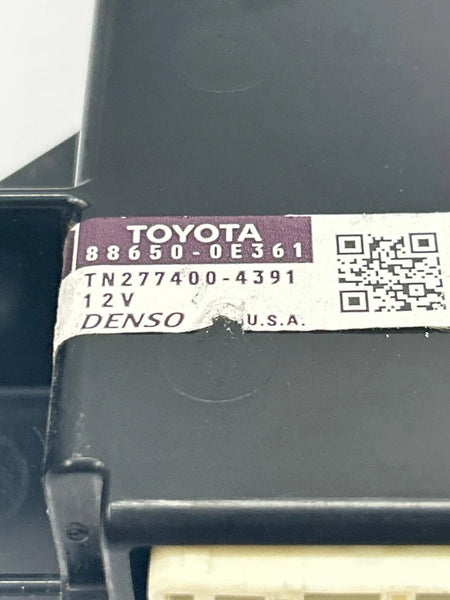2017 2018 2019 TOYOTA HIGHLANDER CLIMATE CONTROL MODULE UNIT ASSY