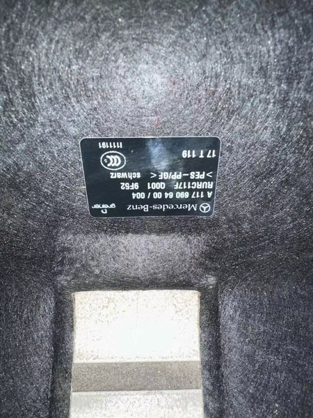 14 15 16 17 18 19 MERCEDES CLA250 PAQUETE DE REPISA DE MALETERO CUBIERTA DE MOLDURA DE BANDEJA OEM 1176906400