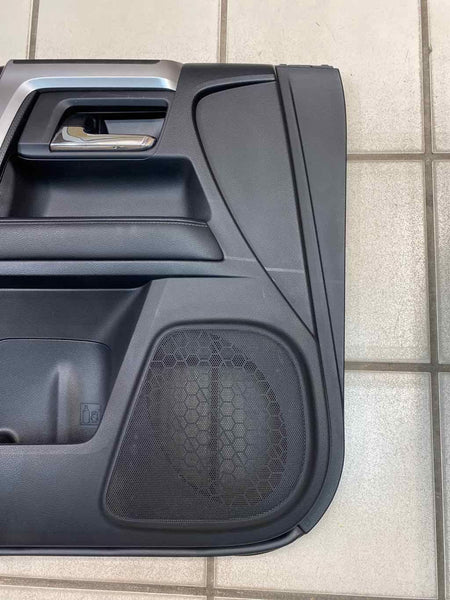 20 TOYOTA 4RUNNER LIMITED PANEL DE MOLDURA DE PUERTA DELANTERA IZQUIERDA CUERO NEGRO 6762035D41C0