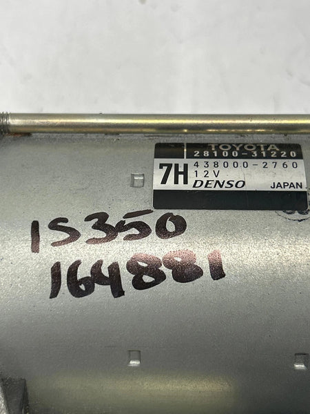 2018 2019 2020 LEXUS IS350 STARTER MOTOR ASSY OEM 3.5L 2810031220