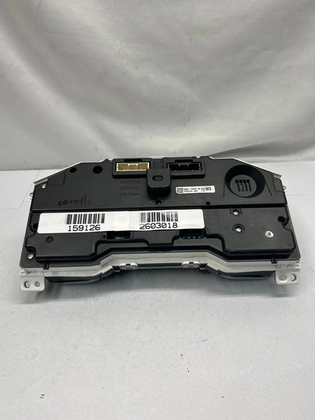 2021 TOYOTA COROLLA INSTRUMENT CLUSTER SPEEDOMETER SEDAN MPH ASSY