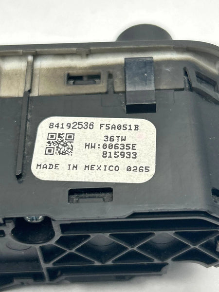 2019 GMC TERRAIN DASHBOARD HEADLIGHT CONTROL SWITCH ASSY OEM 84192536