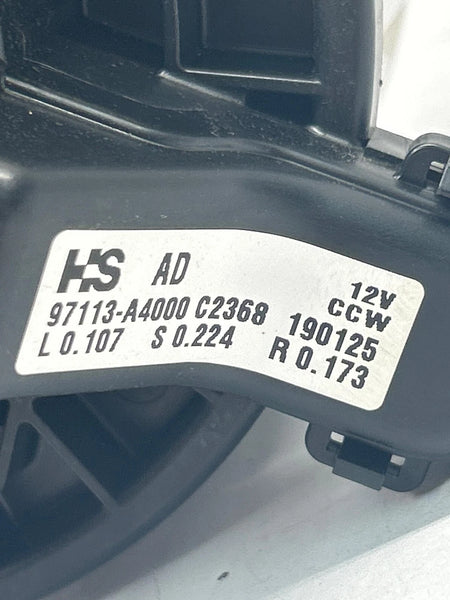 2017 TO 2020 HYUNDAI ELANTRA BLOWER MOTOR SEDAN ASSY OEM 97113A4000