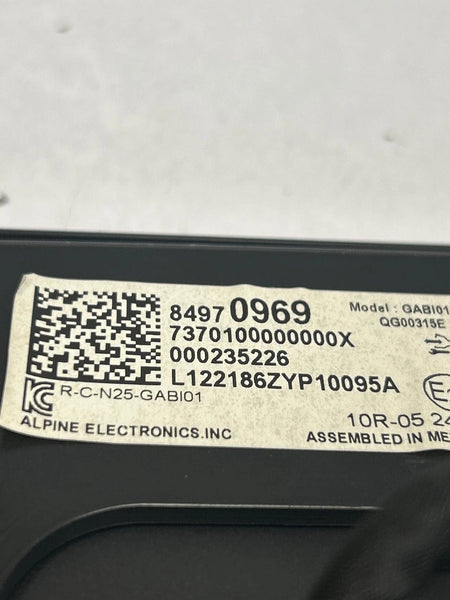 2020 2022 CHEVROLET BLAZER RADIO AM FM DISPLAY CONTROL PANEL ASSY OEM 84970969