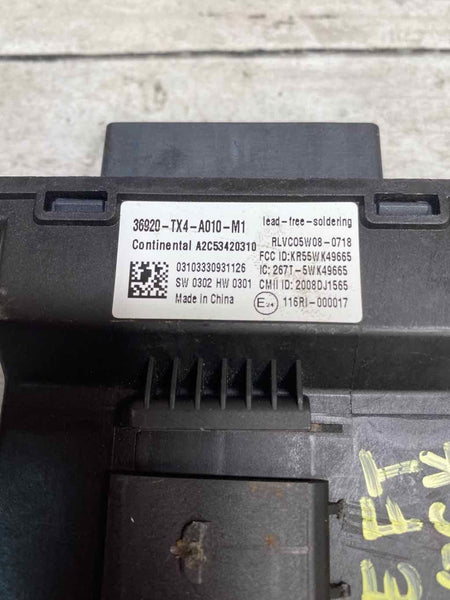 Acura ILX theft locking 2013 2015 backup control unit OEM 36920TX4A01