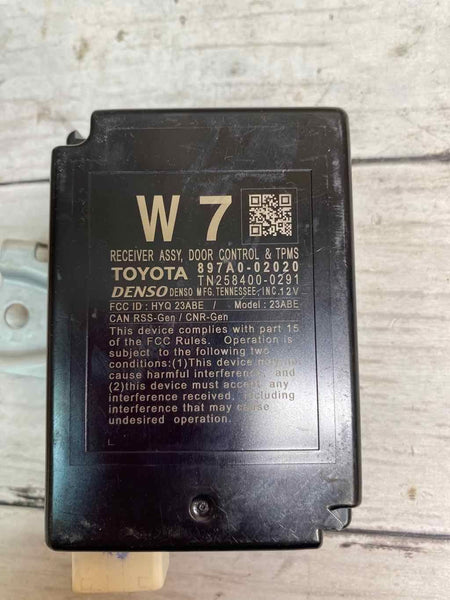 2021 TOYOTA COROLLA TPMS & DOOR CONTROL MODULE OEM 897A002020