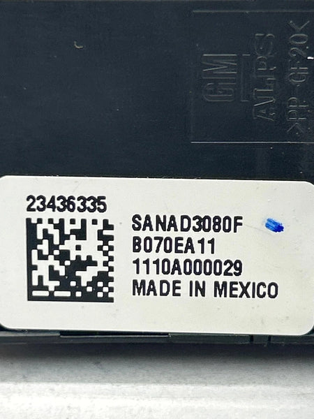 2015 CHEVY SILVERADO 1500 WINDOW SWITCH REAR ASSY OEM 23436335