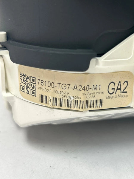 2016 HONDA PILOT INSTRUMENT CLUSTER SPEEDOMETER US EX-L AWD ASSY OEM 78100TG7A24