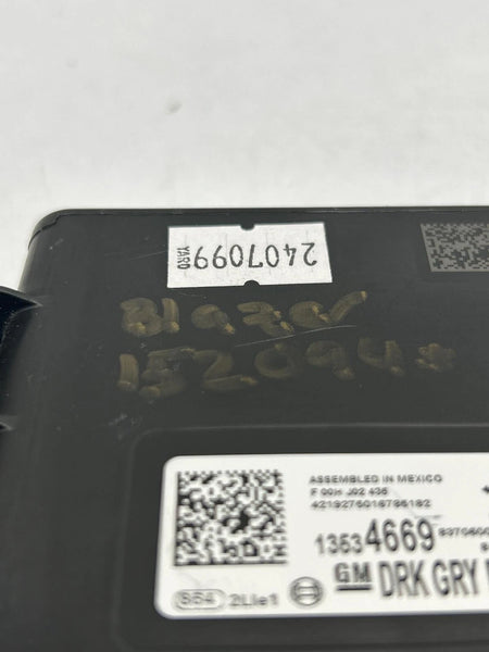 2019 TO 2021 CHEVROLET BLAZER NETWORK GATEWAY CONTROL MODULE OEM 13534669