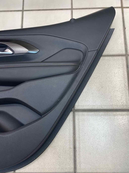 Moldura de panel de puerta GMC Terrain 2018, parte trasera derecha, cuero negro, OEM 84320346