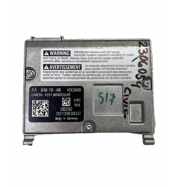 Honda Civic front camera 22 to 23 lane departure warning sport OEM 36160T20A06