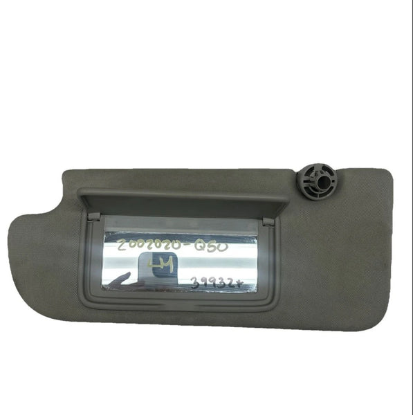 2014 TO 2023 INFINITI Q50 SUN VISOR LEFT SIDE ILLUMINATED ASSY OEM 964004HB0A