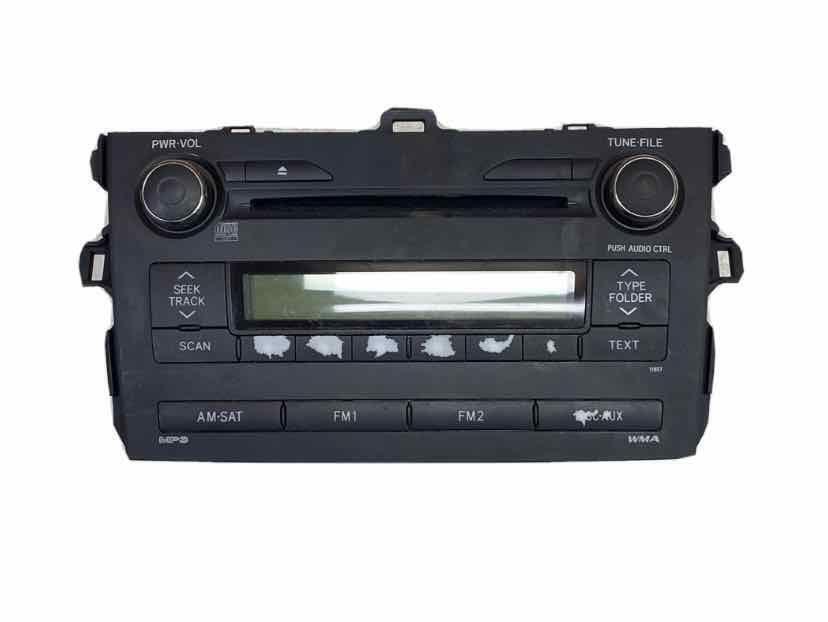 Receptor de radio AM/FM para Toyota Corolla 2011/13, ID 11857 ​​en la carátula del radio, OEM 8612002E50