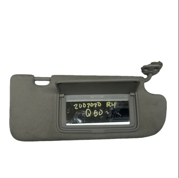 2014 TO 2023 INFINITI Q50 SUN VISOR RIGHT SIDE ILLUMINATED ASSY OEM 964004HB0A