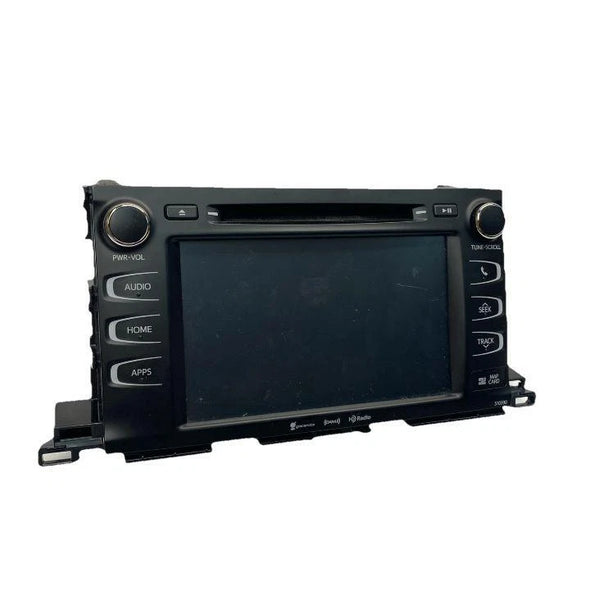 2017 TO 2019 TOYOTA HIGHLANDER RADIO AM FM RADIO DISPLAY SCREEN & RECEIVER 861000E293
