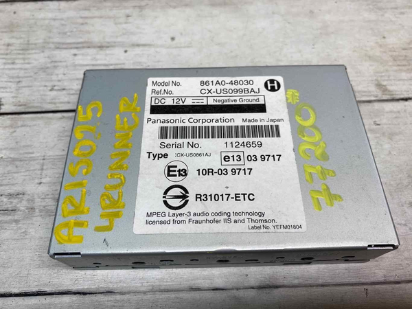 2012 TOYOTA 4RUNNER MULTIMEDIA COMMUNICATION CONTROL MODULE OEM 861A048030