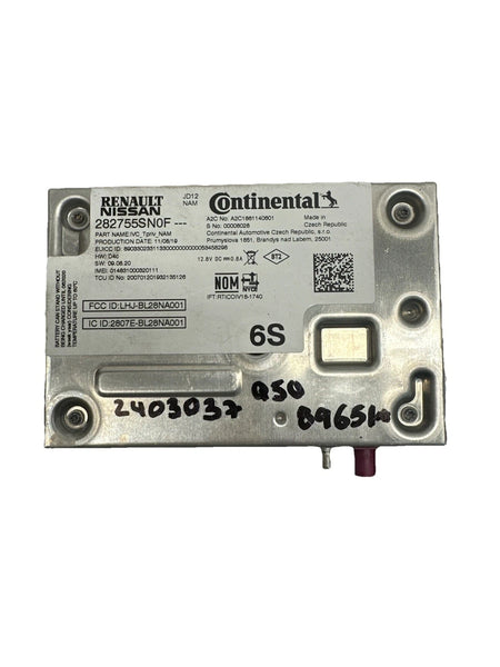 2020 INFINITI Q50 TELEMATICS CONTROL COMMUNICATION MODULE UNIT ASSY 282755SN0F