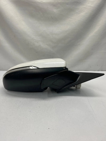 16 20 KIA OPTIMA DOOR MIRROR RIGHT SIDE MANUAL HEATED BLIND SPOT ASSY SWP WHITE