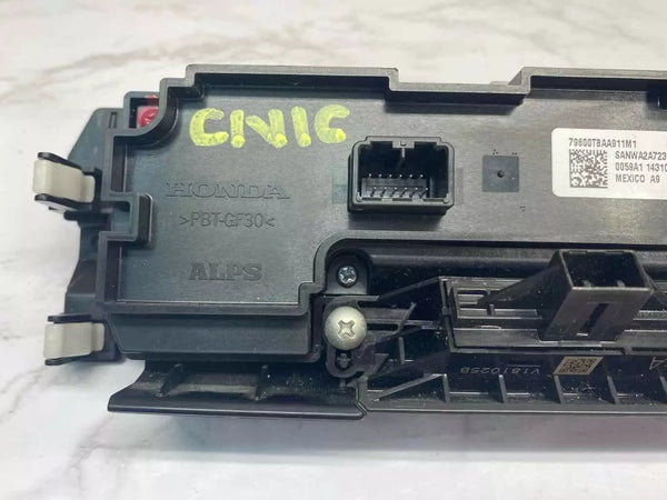 19 20 21 HONDA CIVIC CONTROL DE CLIMATIZACIÓN HVAC PANEL DE CALEFACCIÓN HB EX OEM 79600TBAA91