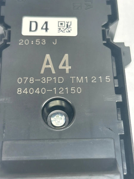 2020 TO 2022 TOYOTA COROLLA MASTER SWITCH FRONT DRIVER SIDE DOOR SEDAN OEM 8404012150