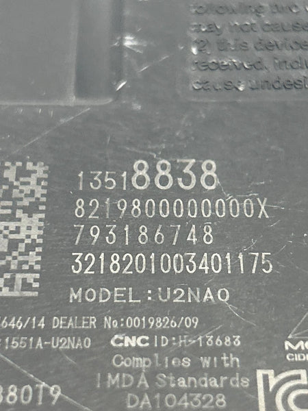 2019 2020 GMC YUKON KEYLESS ENTRY CONTROL MODULE UNIT ASSEMBLY