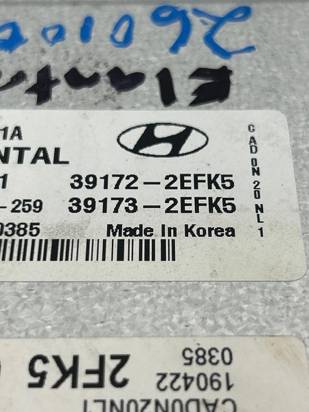 2020 HYUNDAI ELANTRA ENGINE CONTROL UNIT ECM ECU SEDAN 2.0L CVT OEM 391732EFK5