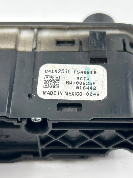 2020 CHEVROLET EQUINOX DASH HEADLIGHT CONTROL SWITCH ASSY OEM 84192536