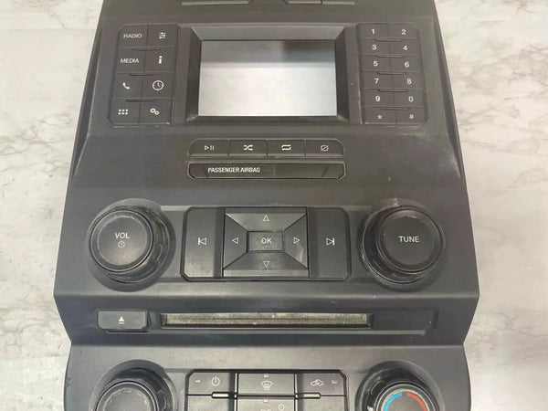 2018 FORD F150 RADIO AM FM PANEL DE CONTROL MONTADO EN EL TABLERO CONJUNTO OEM JL3T18E243BKH