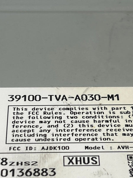 2018 TO 2020 HONDA ACCORD RADIO AM FM RECEIVER UNIT US MARKET LX OEM 39100TVAA030M1
