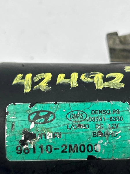 2009 TO 2016 HYUNDAI GENESIS COUPE WIPER MOTOR FRONT ASSY OEM 981102M000