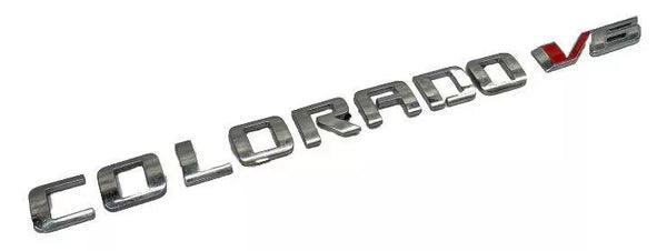 Emblema del portón trasero del Chevy Colorado 2018, emblema con letras de Colorado, adorno OEM