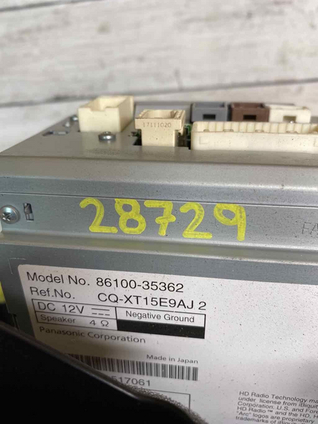 16 18 TOYOTA 4RUNNER RÁDIO EXIBIÇÃO E RECEPTOR OEM 8610035362
