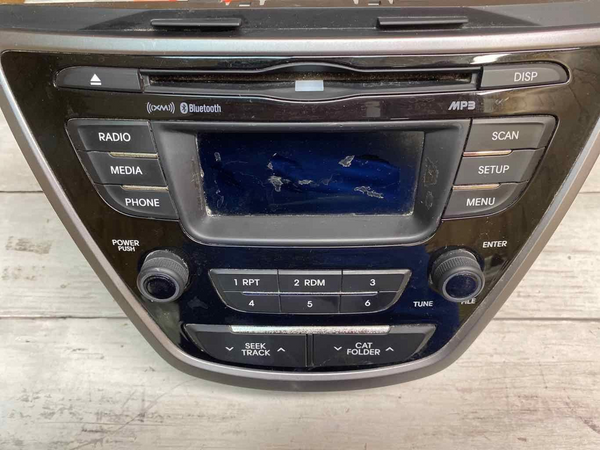 2013 HYUNDAI ELANTRA 1.8L US RÁDIO TELA DE EXIBIÇÃO E RECEPTOR OEM 961703X165