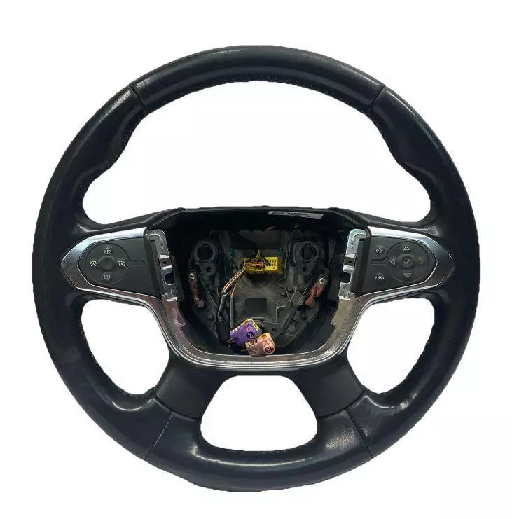 2019 CHEVROLET TRAVERSE STEERING WHEEL BLACK LEATHER ASSEMBLY OEM 84508160