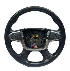 2019 CHEVROLET TRAVERSE STEERING WHEEL BLACK LEATHER ASSEMBLY OEM 84508160
