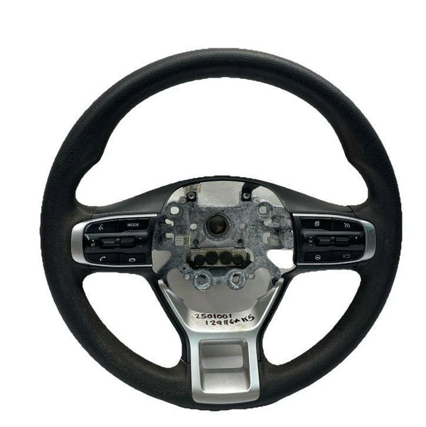 21 TO 24 KIA K5 STEERING WHEEL POLYURETHANE BLACK NO SPORT ASSY OEM 56100L2040QA1