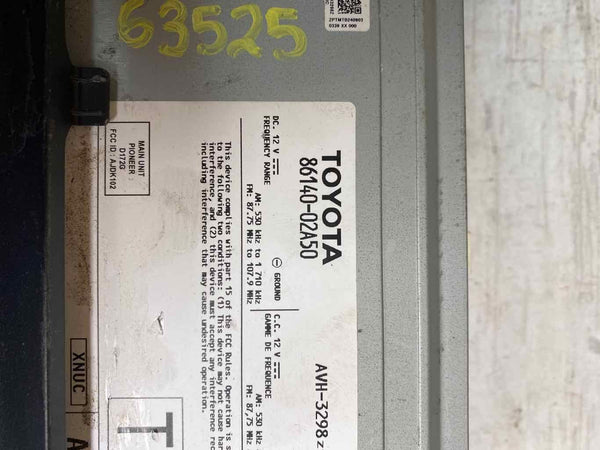 Toyota Corolla rádio AM FM 2020 sedan tela de exibição e receptor OEM 8614002A50