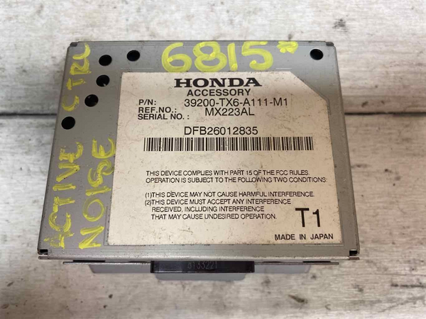 13 15 ACURA ILX 20L VIN 5 BCM ACTIVE NOISE CONTROL MODULE UNIT OEM 39200TX6A11