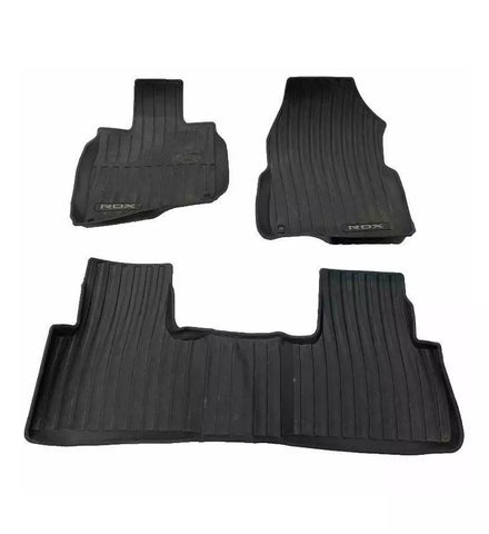 Acura RDX plastic floor mat 2018 complete set OEM front driver has a hole