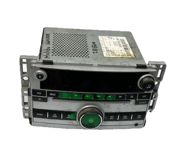 2009 TO 2012 CHEVROLET MALIBU RADIO AM FM RECEIVER UNIR ASSEMBLY OEM 20919616